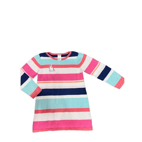 Gymboree Multi Colored Striped Sweater Dress 5T - Picture 2 of 7